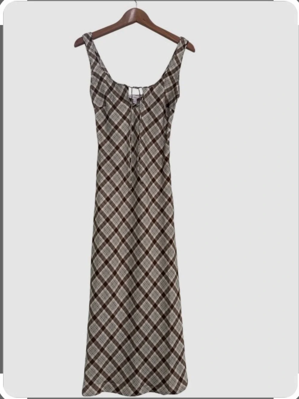 NWT Lisa Says Gah TABITHA DRESS TAN PLAID